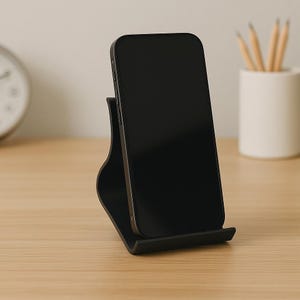 Phone Stand 3D Print Minimalist Desk Decor Smartphone Holder Modern Design Tech Gift Office Accessory Home Office Gift Gadget iPhone android
