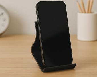 Phone Stand 3D Print Minimalist Desk Decor Smartphone Holder Modern Design Tech Gift Office Accessory Home Office Gift Gadget iPhone android