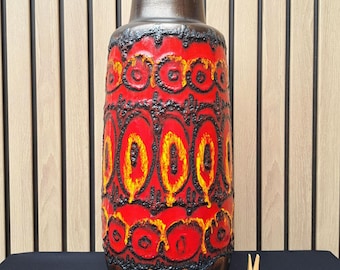 Vintage West German Fat Lava Vase Scheurich 231-15 Mid-century