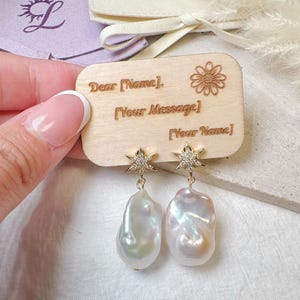 Complément cadeau personnalisé Message supplémentaire Boucle d'oreille Carte Cadeau d'anniversaire pour un ami Cadeau de demoiselle d'honneur