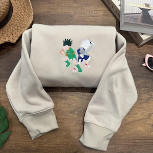 Anime Embroidered Sweatshirt, Embroidered Shirt, Anime Characters Hoodie, Anime HxH Tee, Gift For Friends, Gift For Fans  EHUNT038