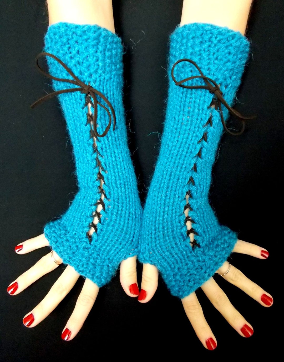 Gants Sans Doigts En Cachemire Et Polyester – Chauffants, Trou Pour Pouce, Unisexe – Pour Travail, Lecture, Extérieur