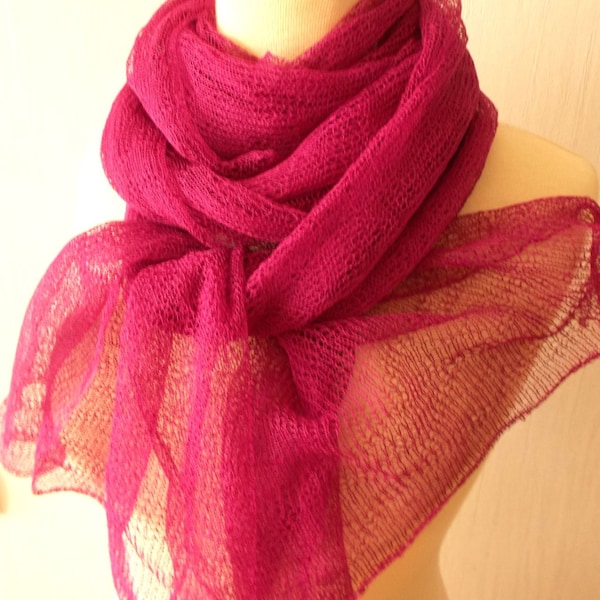 5010061 Fuschia Shawl Neck