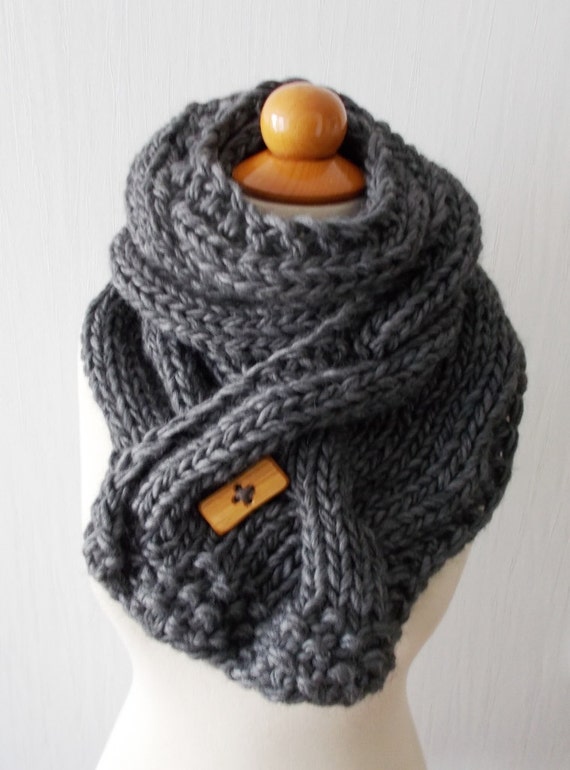 Popular Right Now Chunky Scarf Handknit Big Cowl Extra Thick - Etsy