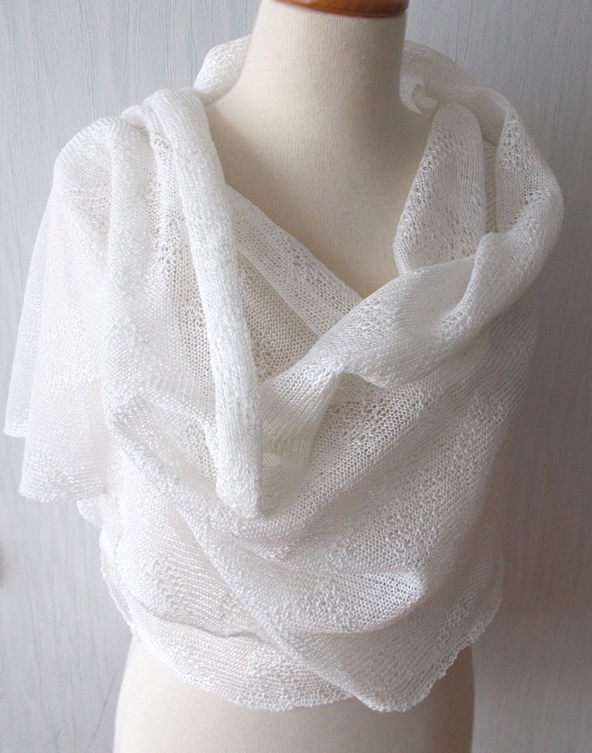 shawl with pearls
