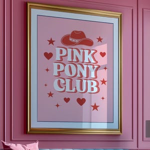 Poney-club rose | Art mural | Paroles | Décoration de chambre à coucher | Chappell Roan impression | Numérique | Impression de chanson | Citation | Impression LGBTQ | Dopamine | Accueil
