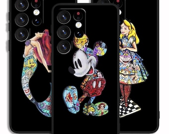 Princesse Mickey mignonne coque de protection élégante pour iPhone 13 14 15 16 e Pro Max/pour Samsung S23 S24 S25 FE Plus Ultra Note A15 A16