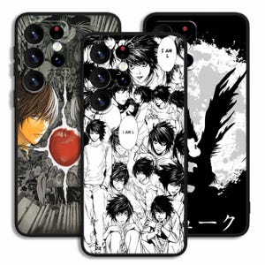Notebook der Schatten Anime Manga Stilvolle Abdeckung Fall Kunst für iPhone 13 14 15 16 e Pro Max / für Samsung S23 S24 S25 FE Plus Ultra Note A15 A16