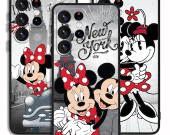 Lovely Mickey Minnie Cute Stylish Cover Case For iPhone 13 14 15 16 e Pro Max / For Samsung S23 S24 S25 FE Plus Ultra Note A15 A16