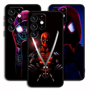 Spiderman Stilvolle Abdeckung Fall Kunst für iPhone 13 14 15 16 e Pro Max / für Samsung S23 S24 S25 FE Plus Ultra Note A15 A16