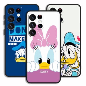 Cute Donald Daisy Duck Stylish Cover Case Art For iPhone 13 14 15 16 e Pro Max / For Samsung S23 S24 S25 FE Plus Ultra Note A15 A16