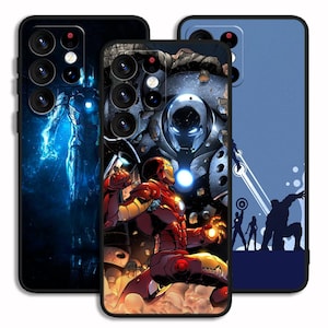 Avengers Colorful Stylish Cover Case Art For iPhone 13 14 15 16 e Pro Max / For Samsung S23 S24 S25 FE Plus Ultra Note A15 A16