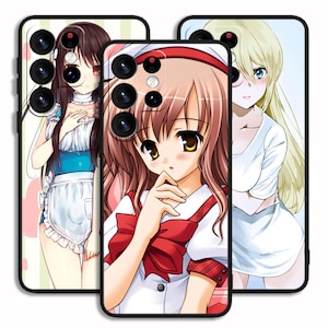 Hot Anime Girl Cover Case Art For iPhone 13 14 15 16 e Pro Max / For Samsung S23 S24 S25 FE Plus Ultra Note A15 A16