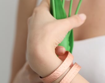 Healthy Bracelet for Women Gift , Cozy Mother&#39;s Day Gift,  Traditional Bangles Favor Gift, Copper Bangles for Grandma