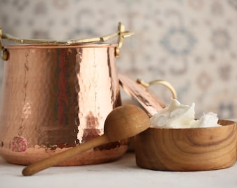 Yogurt Storage  Gift for Mom, Traditional Mothers Day Present, Elegance Parent Gift, Copper Bucket Gift , Kitchen Decor Anatolian Gift
