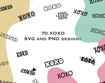 XOXO SVG and PNG collection