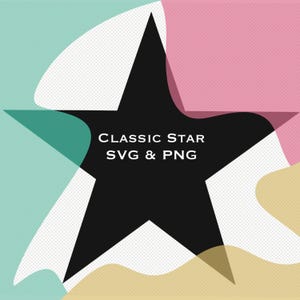 Star SVG and PNG design.