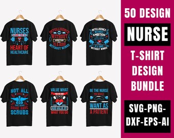 50 Sarcastic Nurse SVG Bundle | Funny Nursing Quotes PNG SVG Eps | Nurse Life Shirt Designs | Coffee Scrubs Sass Sublimation Mega Pack