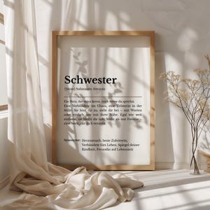 SISTER Definition Poster | Sister Poster | Gift for Sister | Printable Art | Instant Download | Definition Poster | Digital