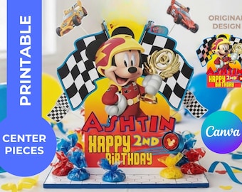 Mickey and the roadster racers Printable Centerpieces