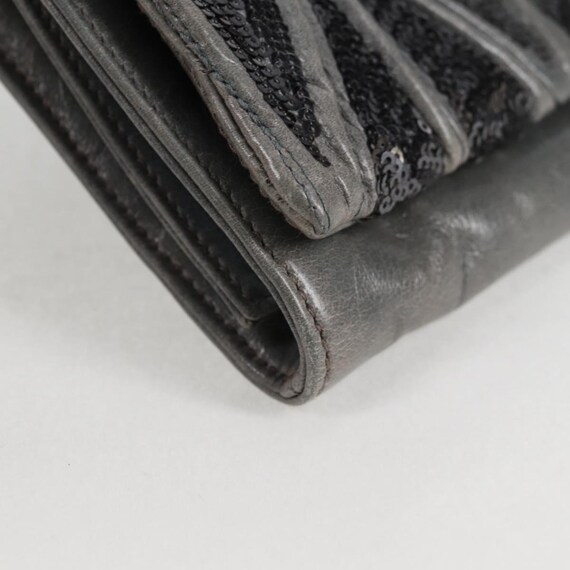 Borsa a tracolla Miu Miu paillettes pelle blu chi… - image 10