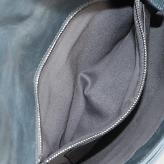 Borsa a tracolla Miu Miu paillettes pelle blu chi… - image 17