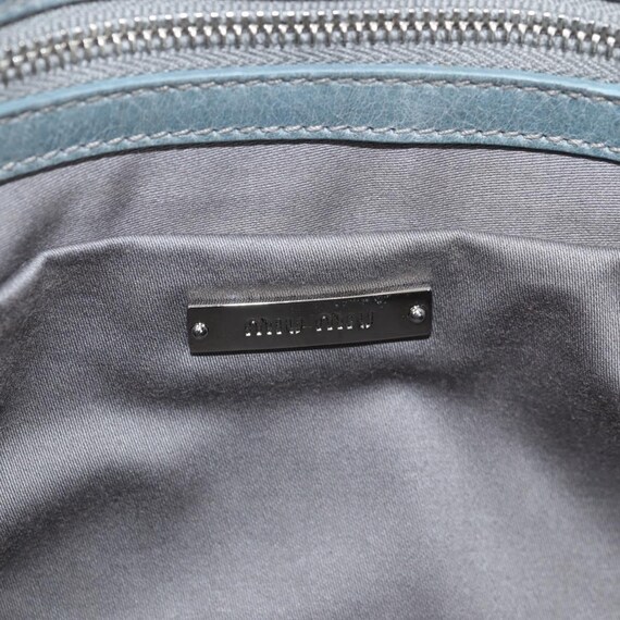 Borsa a tracolla Miu Miu paillettes pelle blu chi… - image 12