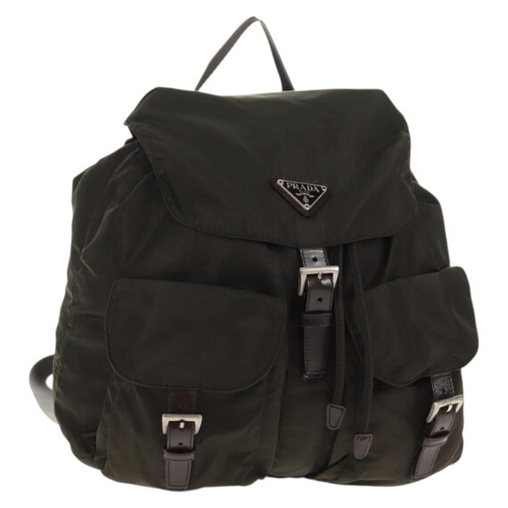 PRADA カーキナイロンバックパック シルバー 正規品 - Etsy 日本