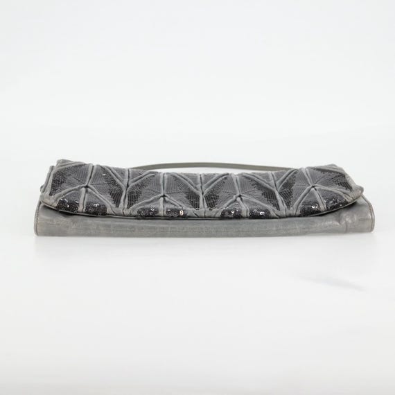 Borsa a tracolla Miu Miu paillettes pelle blu chi… - image 9