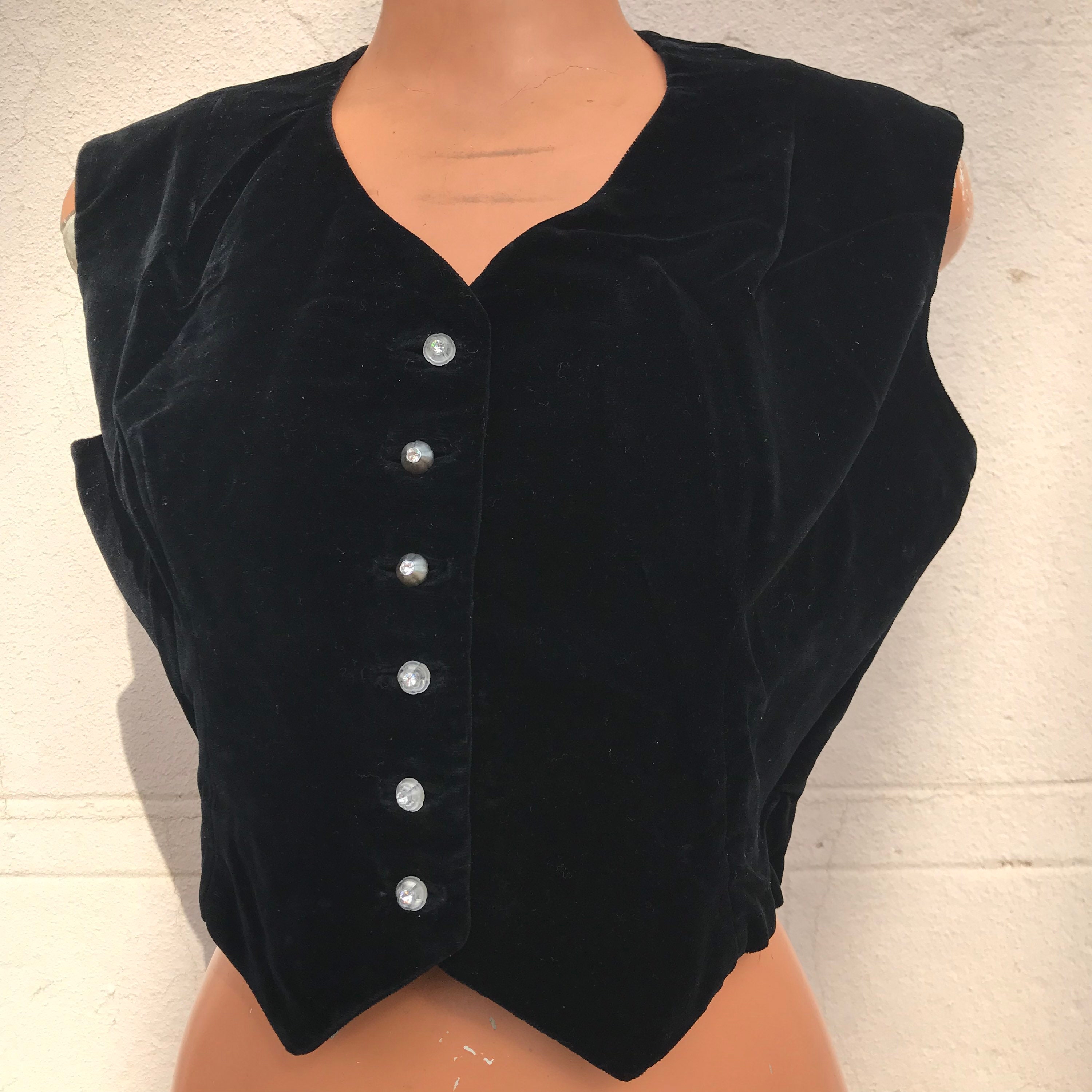 50’s Black Velvet Capelet by Haggarty's main image 0