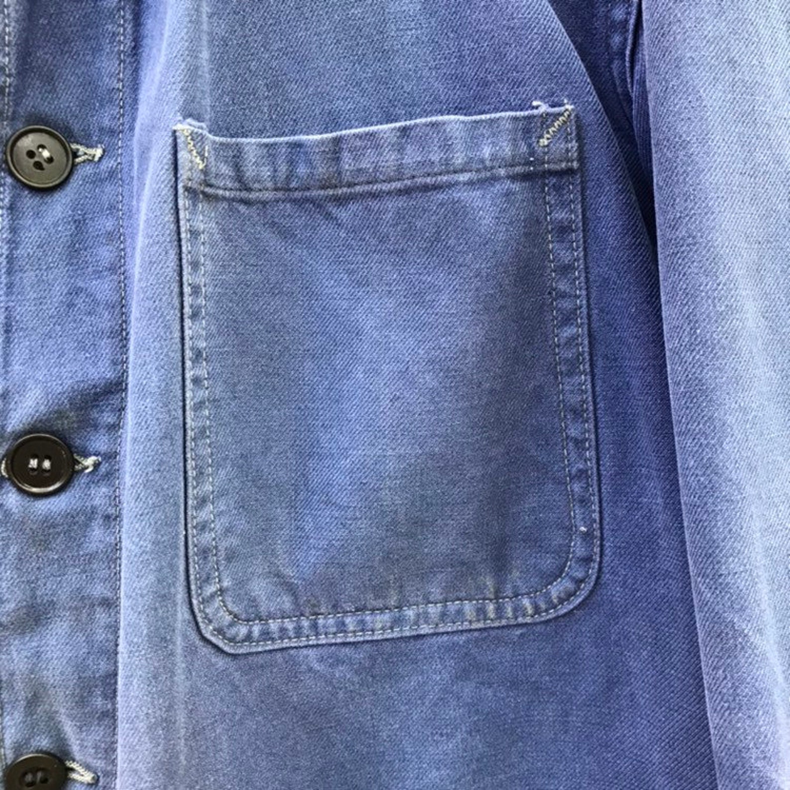 1950s French Blue Denim Chore Jacket / Peasant / Worker - Etsy