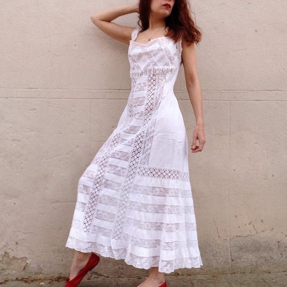 white maxi dress cotton