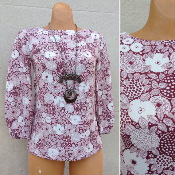 1960s French SHEILA Boutique blouse
