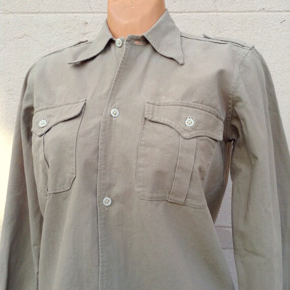 1940s military Men shirt