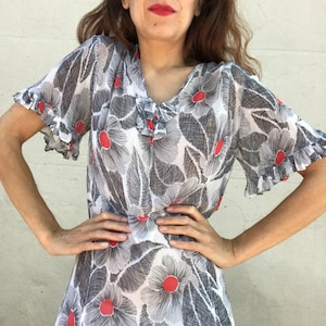 1920s Raoul DUFY print era silk french dress