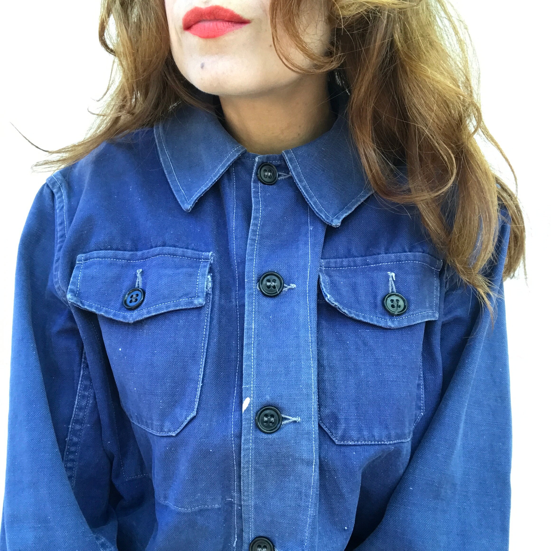 French Workwear Jacket Moleskin - Etsy French Workwear Jacket Moleskin - Etsy