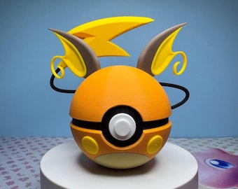 Raichu Inspired 3D Pokéball