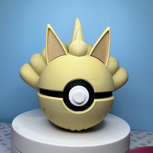 Ninetails Inspired 3D Pokéball