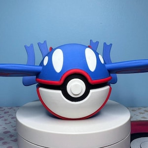 Kyogre Inspired 3D Pokéball