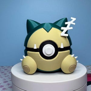 Snorlax Inspired 3D Pokéball