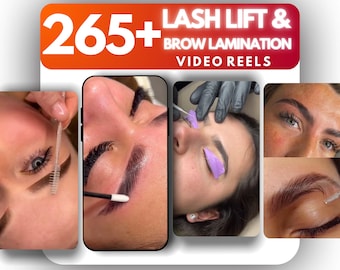 Lash Lift & Brow Lamination Reels Pack | IG Video Templates for Lash Techs | Brow Lift Marketing Content (Digital Download)