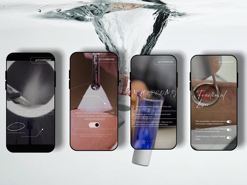 Medical Skincare Video Templates for Canva | Med Spa & Dermatology Reel Templates | Aesthetic Aesthetician Clinic Promo Videos | Editable image 6