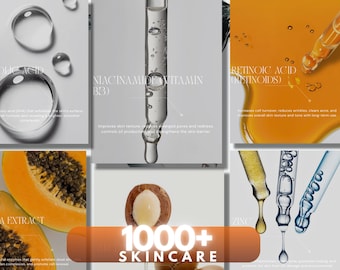 Editable Skincare Instagram Templates for Estheticians | Aesthetic Social Media Canva Templates | Skincare Instagram Post Bundle
