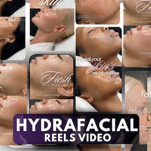 Hydrafacial Reels Video Templates for Beauty Clinics & Estheticians