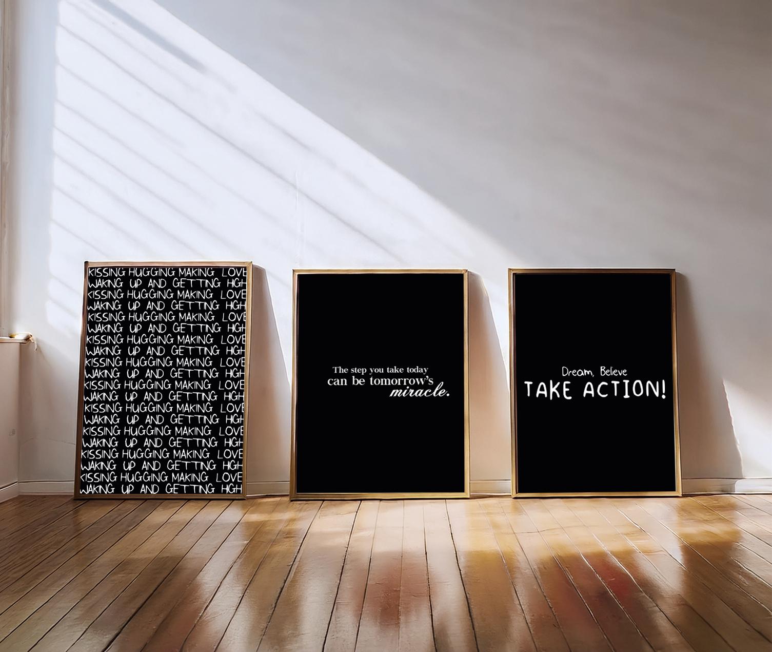 Minimalist Motivational Wall Art Set – Digital Download Posters | 11 ...
