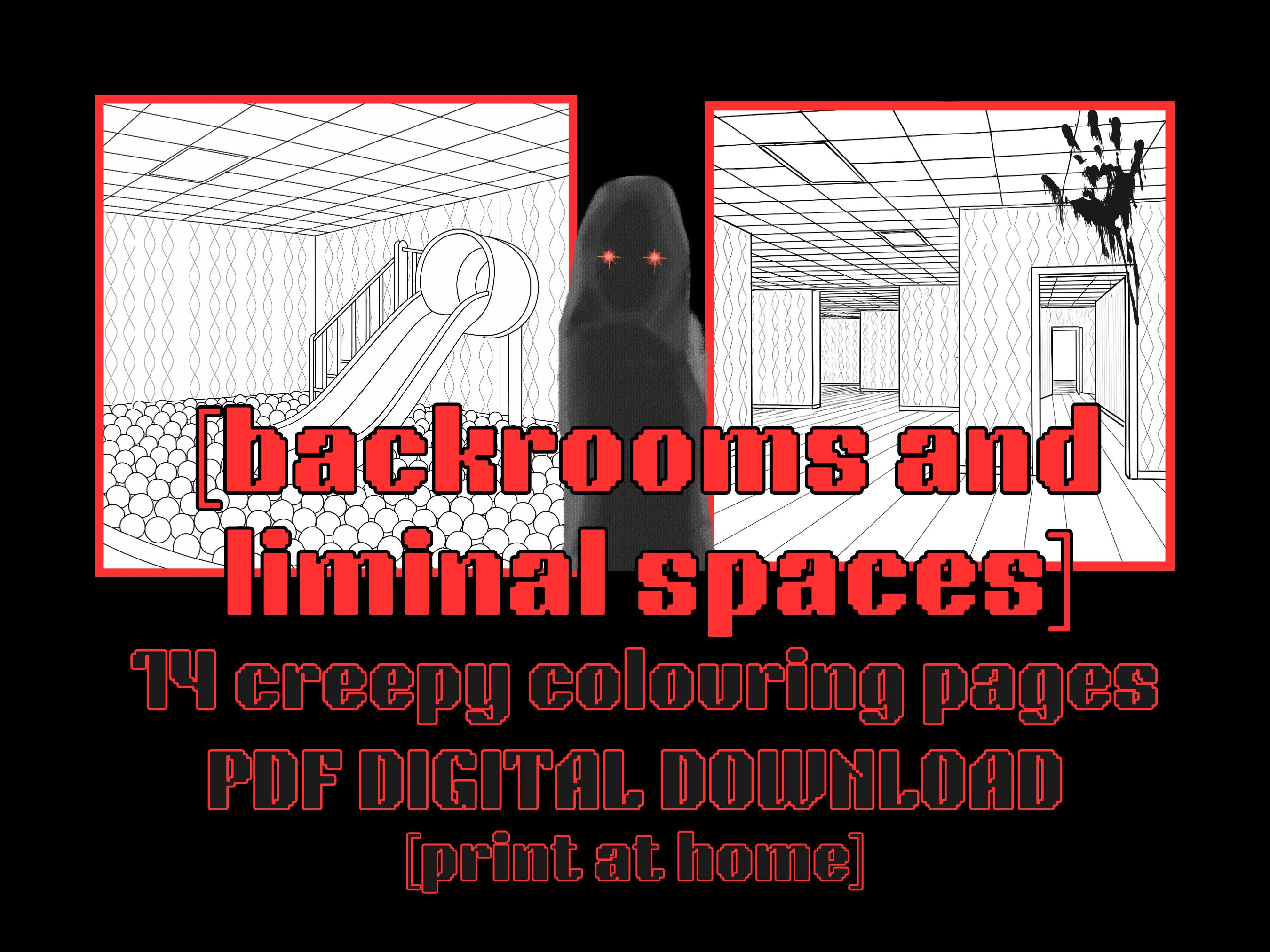 Backrooms Coloring Book Creepy Liminal Space Horror Printable backrooms-coloring-book-creepy-liminal-space-horror-printable