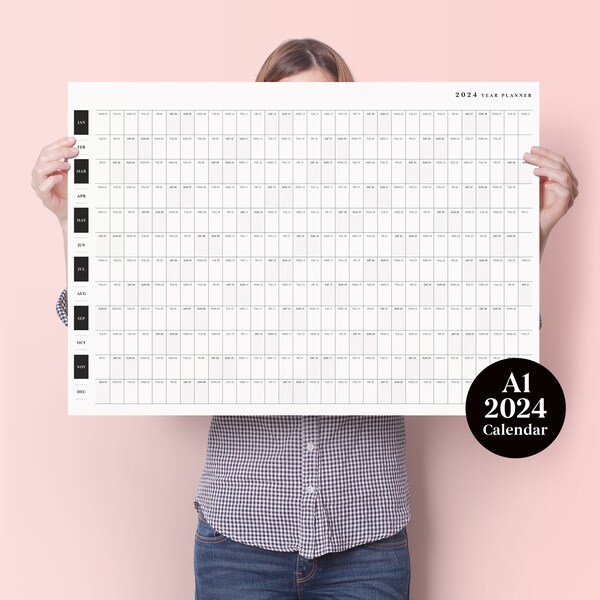 2024 A1 Calendar Etsy
