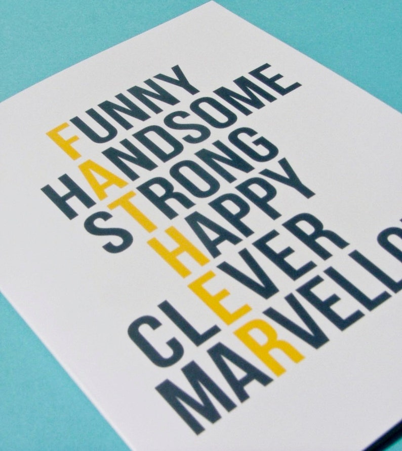Marvellous Dad Birthday Card Fathers Day Card Dad Birthday image 2