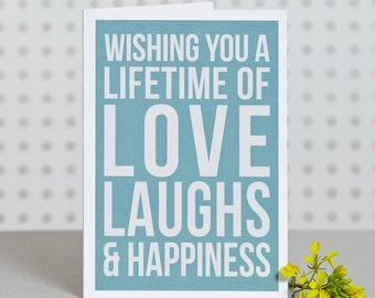 Lifetime of Happiness - Greetings Card