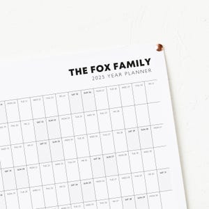 Personalised 2025 Calendar - 2025 Wall Calendar - Monthly Planner - 2025 Year Planner